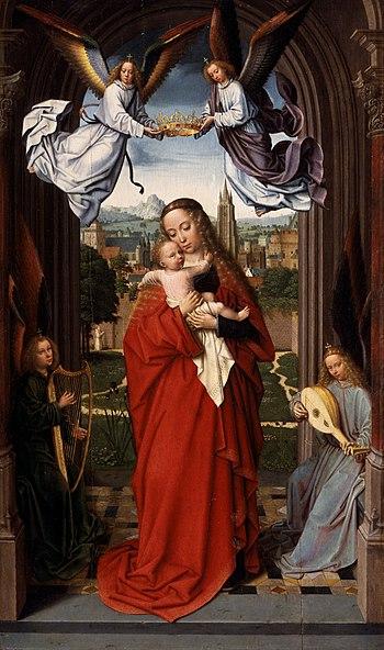 Gerard David’s Virgin and Child with Four Angels, 1510